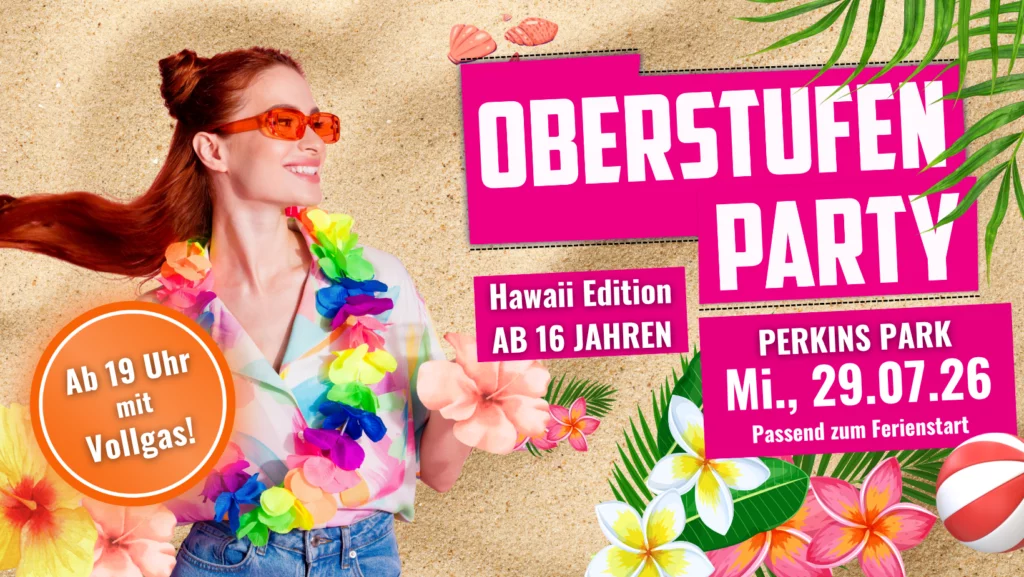 Oberstufenparty ab 16 – Hawaii Edition